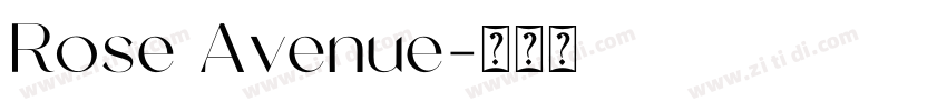 Rose Avenue字体转换